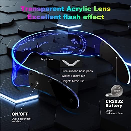LED Glasses - 7 Colors & 5 Modes